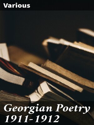 cover image of Georgian Poetry 1911-1912